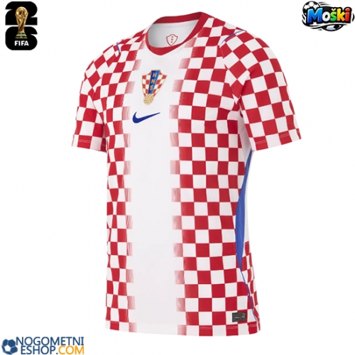 Moški Nogometni dresi Hrvaška Domači SP 2026 Kratek Rokav